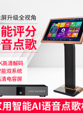 音王V95双系统高清点歌机21.5寸卡拉OK智能评分语音智能点唱机