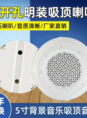 CABO KS-811 明装 吸顶 定压 天花喇叭音响 防尘天花 吊顶音箱