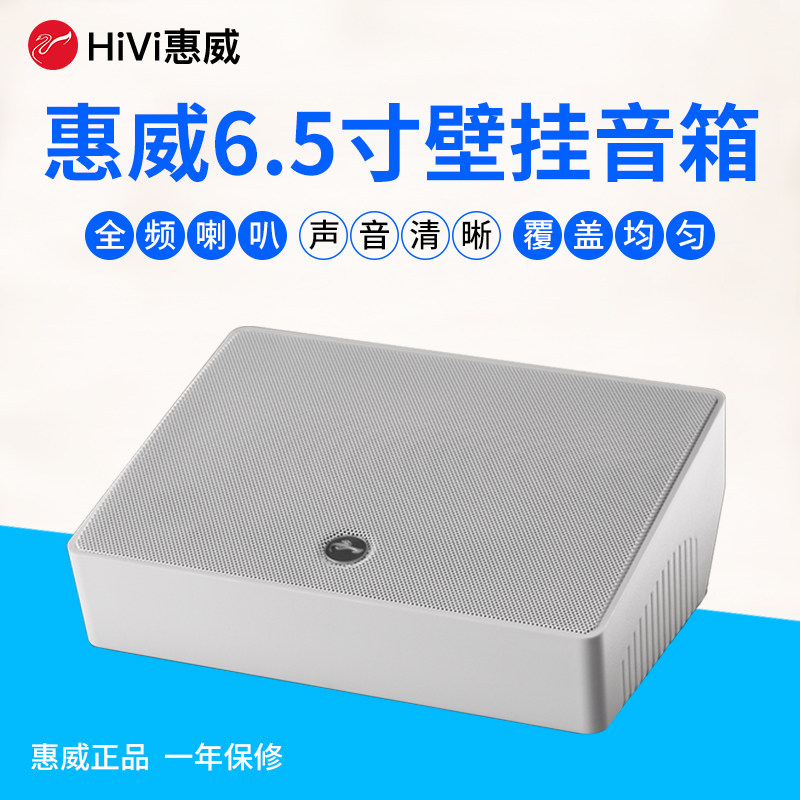 惠威TW108定压壁挂音响高保真喇叭10W会议室内挂壁音箱广播音响