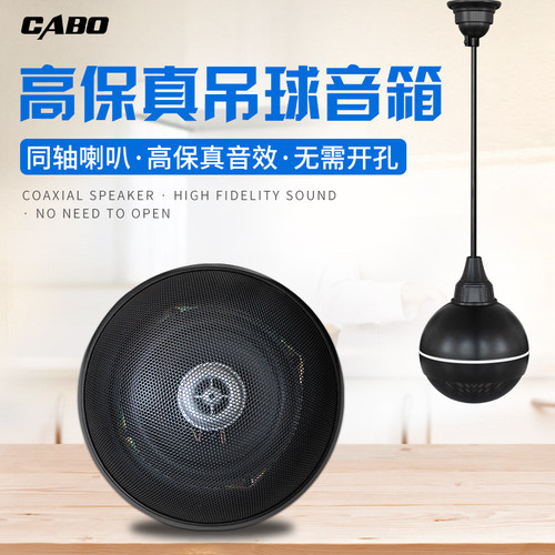 CABO吊球音箱豪华吊顶音箱 黑白款 背景音乐喇叭 吊球音响