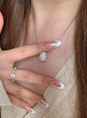 轻奢高级复古新中式福禄葫芦满钻路路通项链灵动感吊坠精致锁骨链