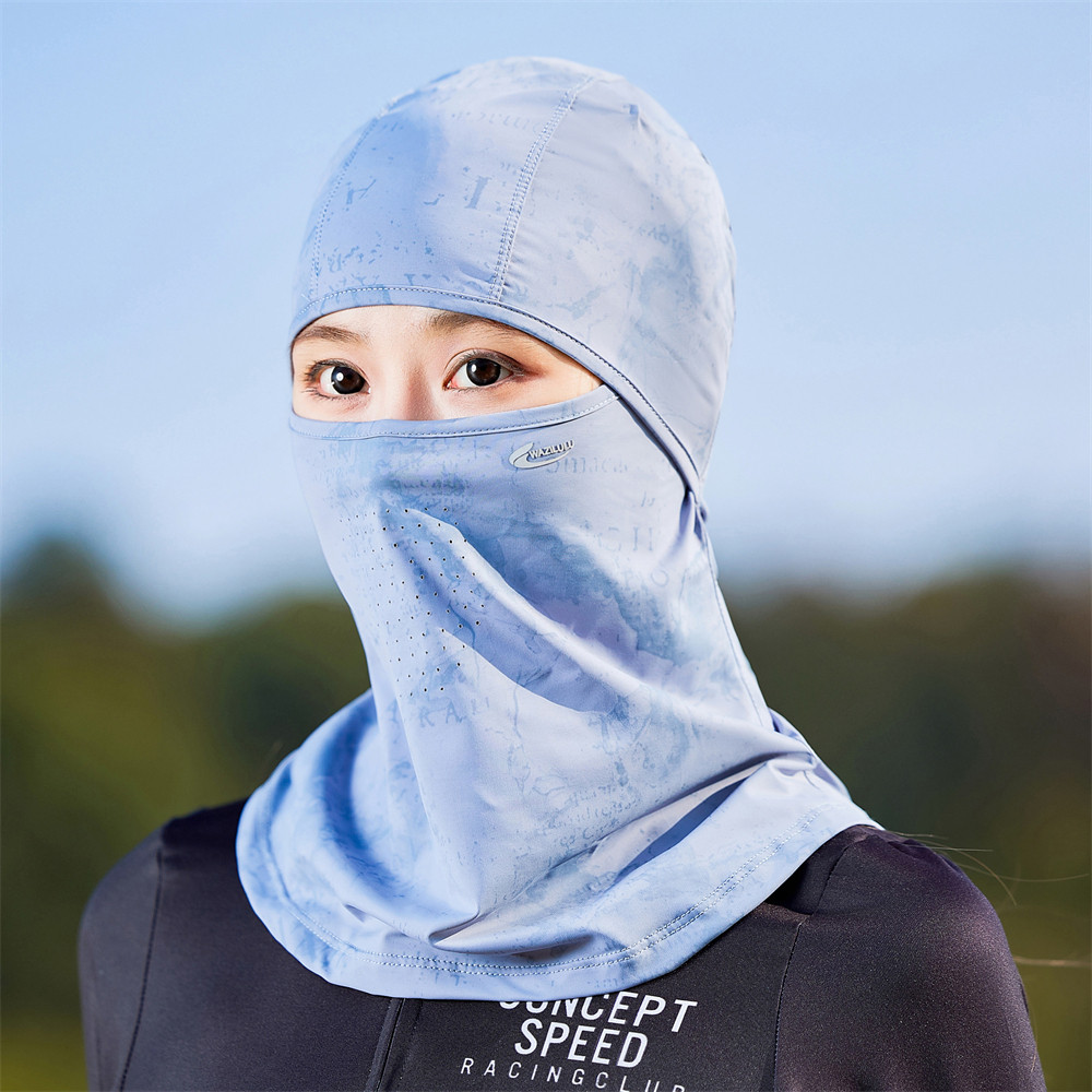 冰丝防晒面罩头套女夏季户外骑行电动车全脸防紫外线钓鱼帽面巾男