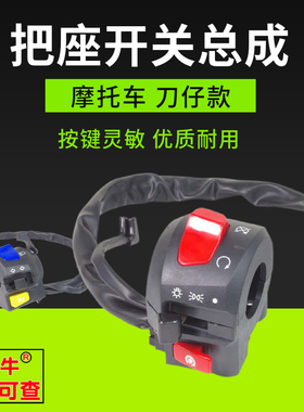 摩托车配件喇叭大灯电启动组合开关适用EN125-2钻豹HJ125把座开关