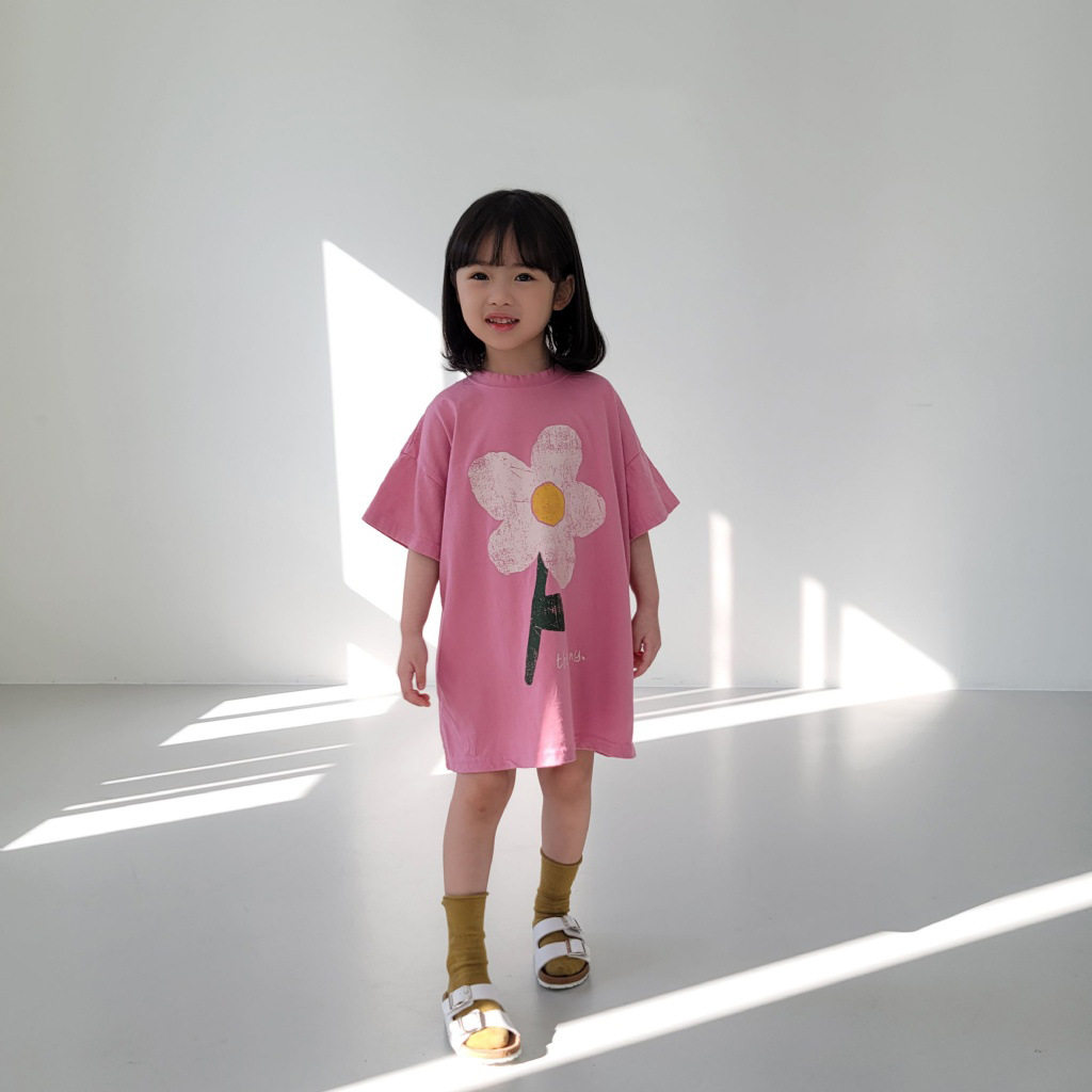 韩国童装女宝宝裙子可爱短袖夏季