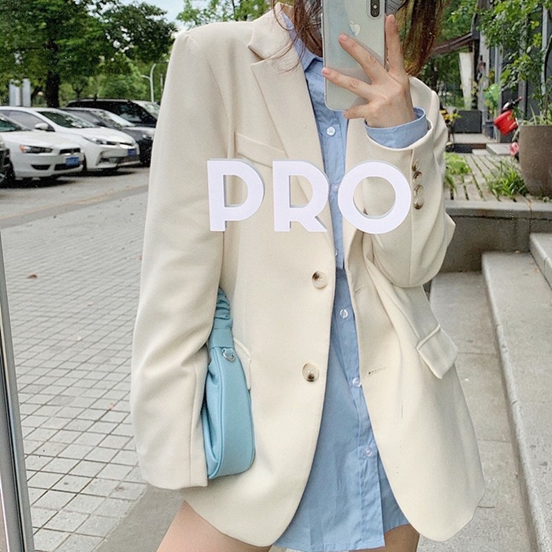 西装外套女2025年春秋季新款韩版设计感小众宽松黑色休闲西服显瘦