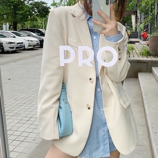 西装外套女2025年春秋季新款韩版设计感小众宽松黑色休闲西服显瘦