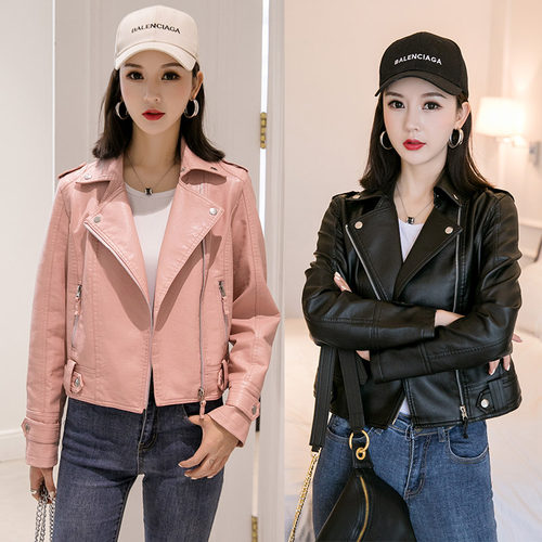 皮衣外套女短款潮流今年流行