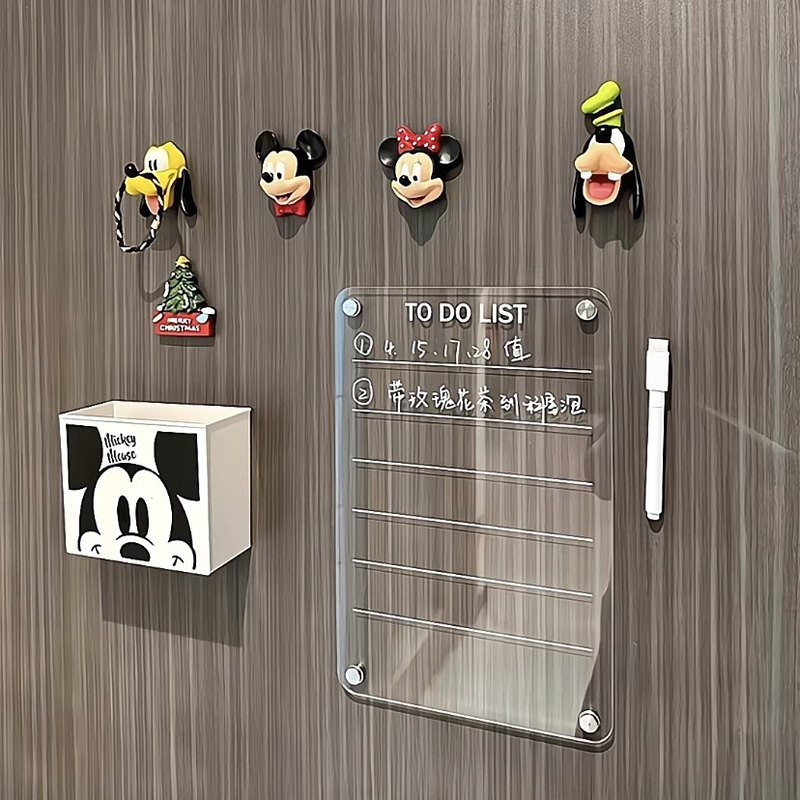 新家100个快递 亚克力冰箱贴入户门磁吸贴透明留言板计划表展示