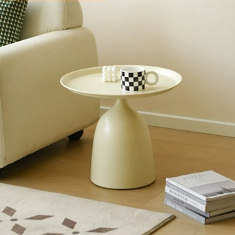 ins简约沙发边几阳台迷你茶几边侧圆形小桌子网红奶茶店小型圆桌