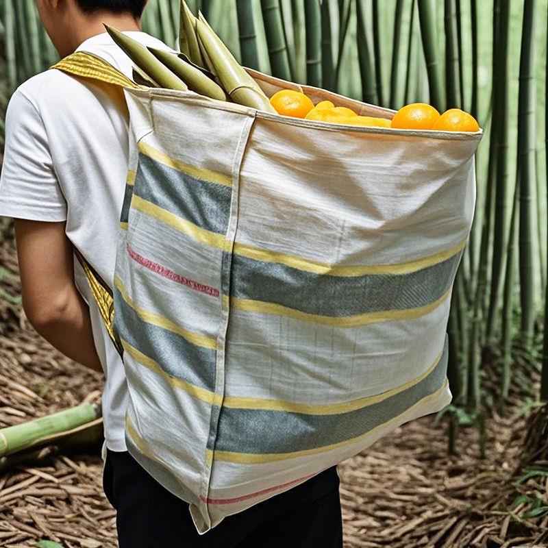 采摘专用袋背篓家用农村折叠式采摘袋斜挎后背两用上山打竹笋药材