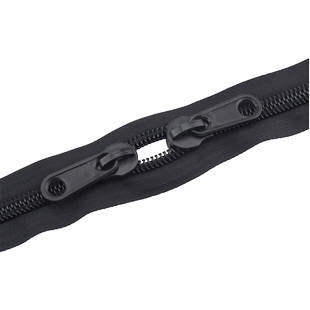 2米长尼龙拉链条包包箱包辅料书包双向黑色帐篷渔具双面拉锁配件