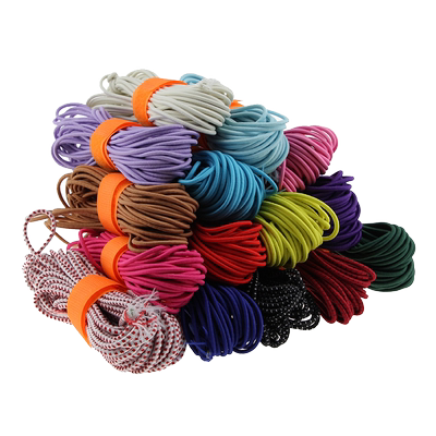 圆松紧带辅料高弹力黑白色加粗