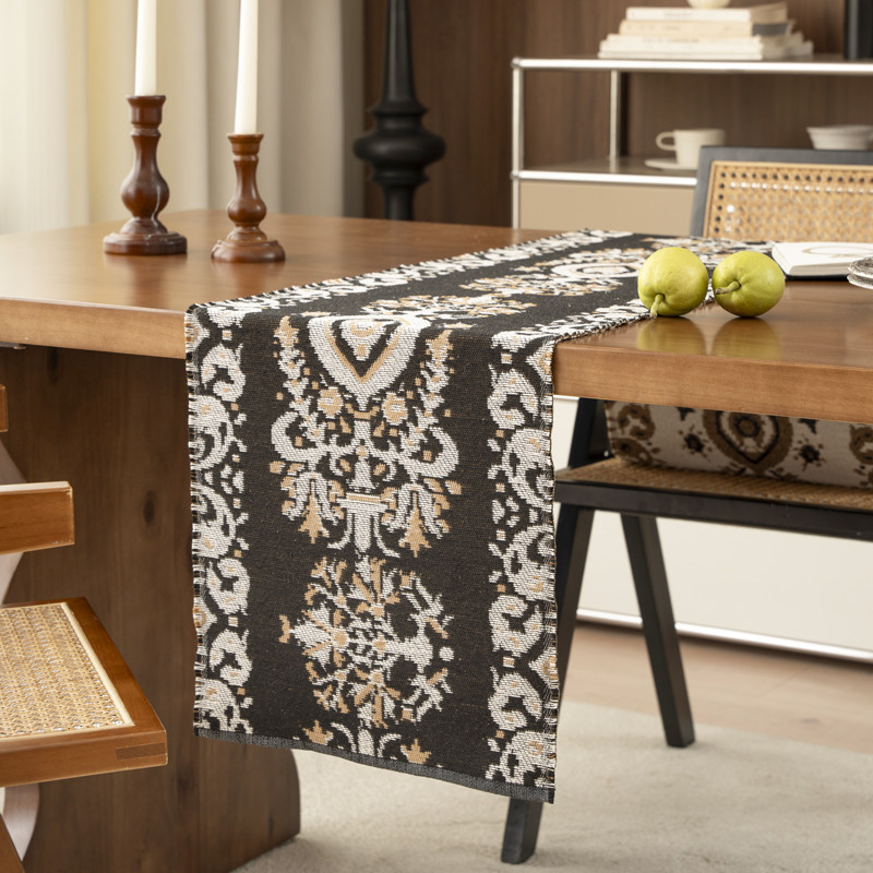 美式复古桌旗法式高级感茶几盖布