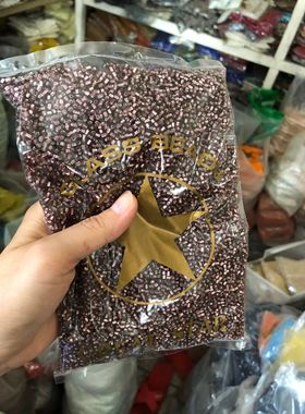 3mm方孔银心紫色米珠 葡萄紫色珠子 DIY材料 服装辅料串珠材料