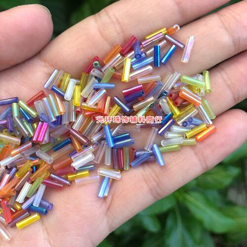 diy玻璃流苏手作风散珠新品