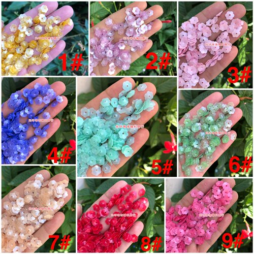 diy立体哑光亮片花朵小装饰新品