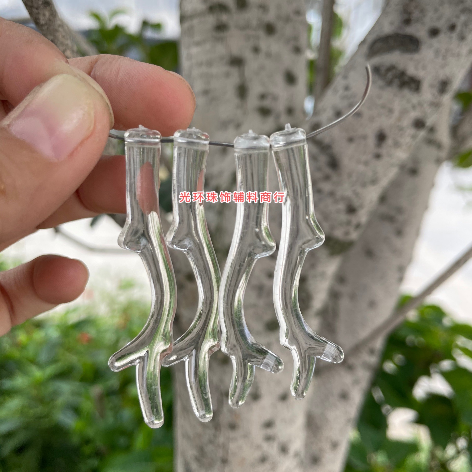 光环珠饰 41mm57mm透明鹿角亚克力珠龙角吊珠手工饰品DIY材料配件,饰品/流行首饰/时尚饰品新,其他DIY饰品配件,淘宝优惠券,粉丝福利购,淘宝优惠卷