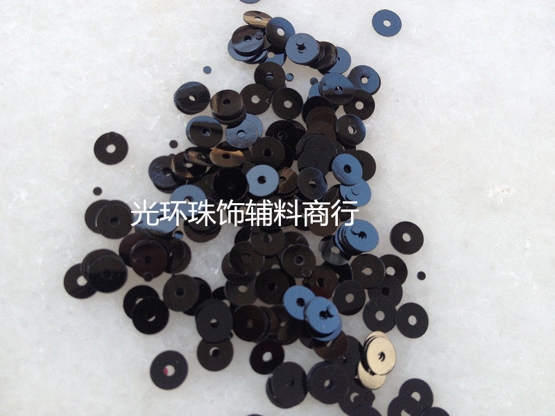 DIY黑色珠片2mm-12mm黑色平面中孔亮片 珠饰品配件 服装辅料,饰品/流行首饰/时尚饰品新,其他DIY饰品配件,淘宝优惠券,粉丝福利购,淘宝优惠卷