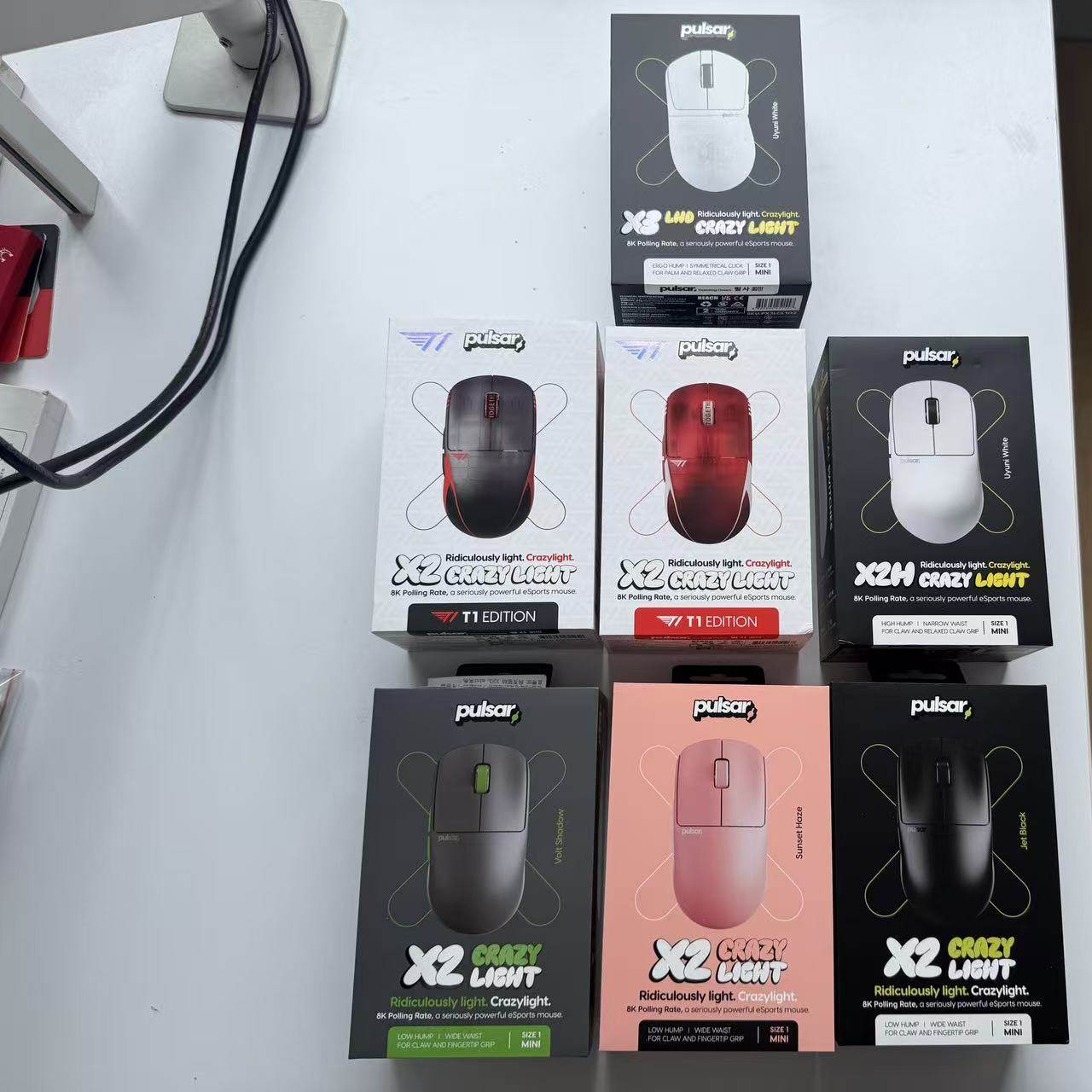 派世 X2 CrazyLight mini  X2H CrazyLight黑透 红透无线游戏鼠标