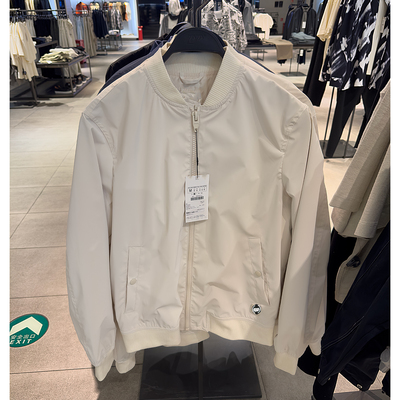 ZA男装棒球领秋长袖科技面料夹克