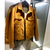 绒面质感效果夹克ZA8281290男士 柜699 男装 新品 仿麂皮绒外套 春季