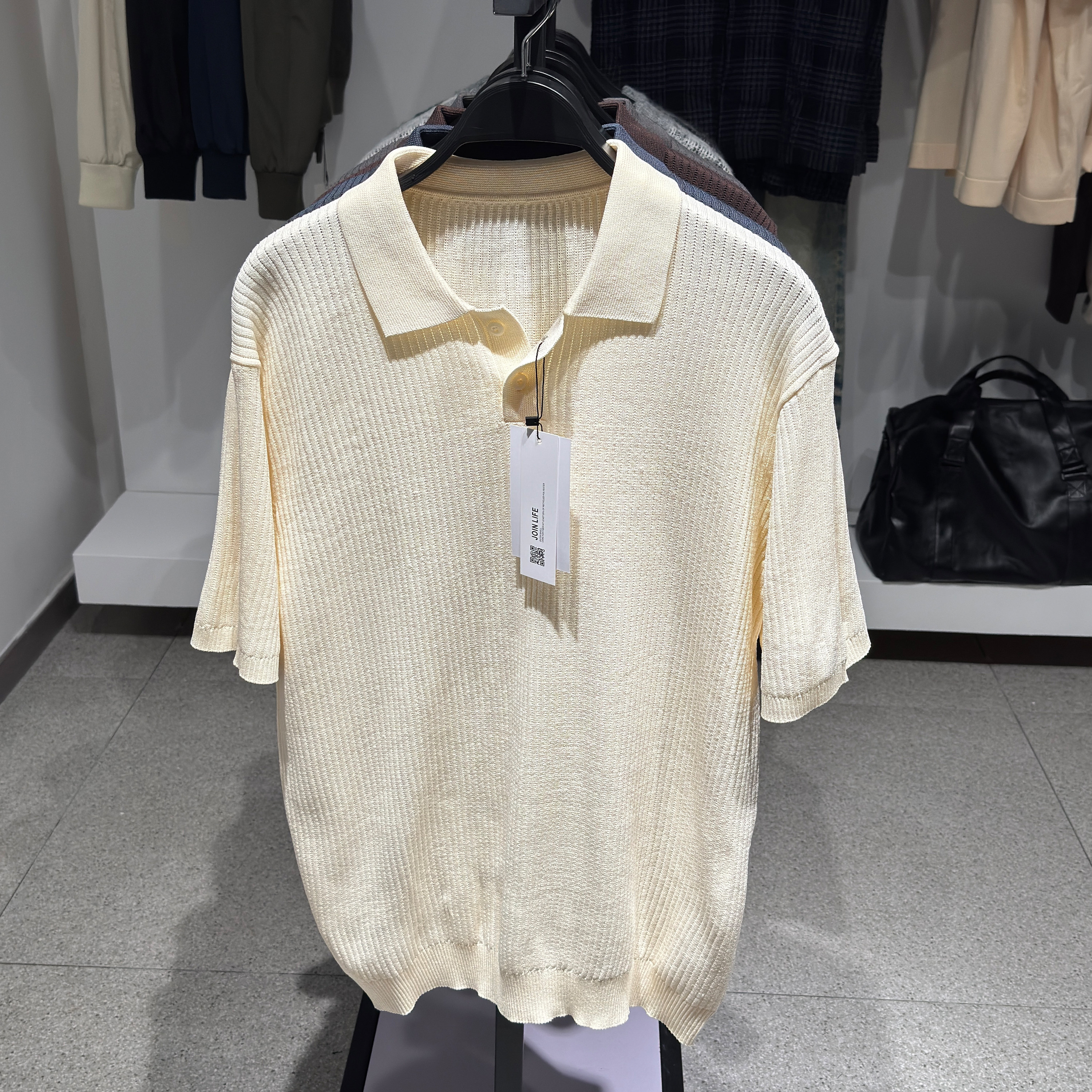 柜329！ZA春夏新品男装 棉质修身直筒罗纹针织POLO衫 2142430 712
