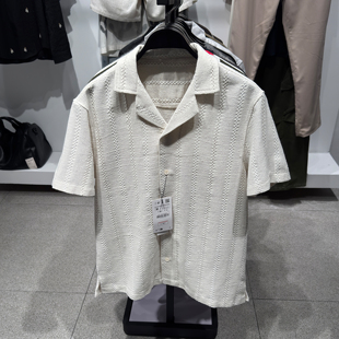 宽松几何图案提花短袖 柜329 ZA春夏新品 男装 4187152 休闲衬衫