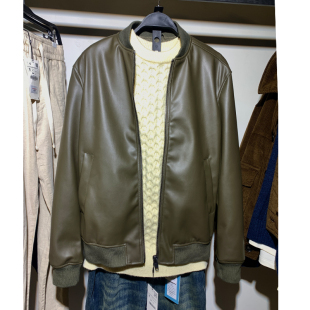 春秋季 800男士 新品 仿皮飞行员夹克ZA3918420 皮衣外套 男装 柜429