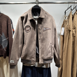 25秋季 6318404 新品 补丁刺绣绒面质感夹克外套 706 男装 柜549