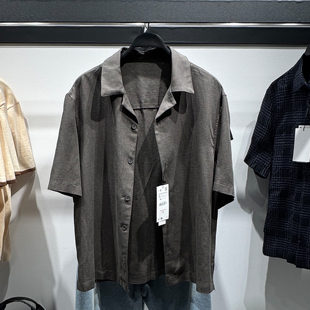 男装 新品 26夏季 529 衬衫 5070904 宽松欧美简约休闲短袖 柜399