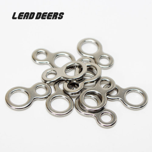Leaddeers铁板8字环八字圈无缝实心单圈海钓连接环不锈钢路亚配件