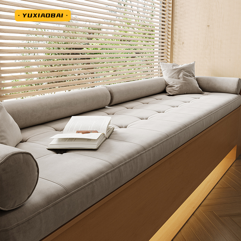 新款纽扣款飘窗垫可拆洗