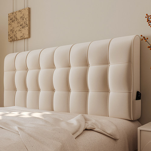 可拆洗无床头靠垫超柔软绒感细腻