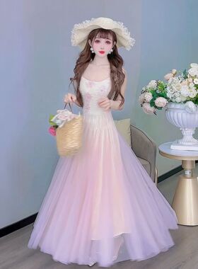 公主家99002夏季轻奢高级感重工礼服连衣裙适合重要场合长裙