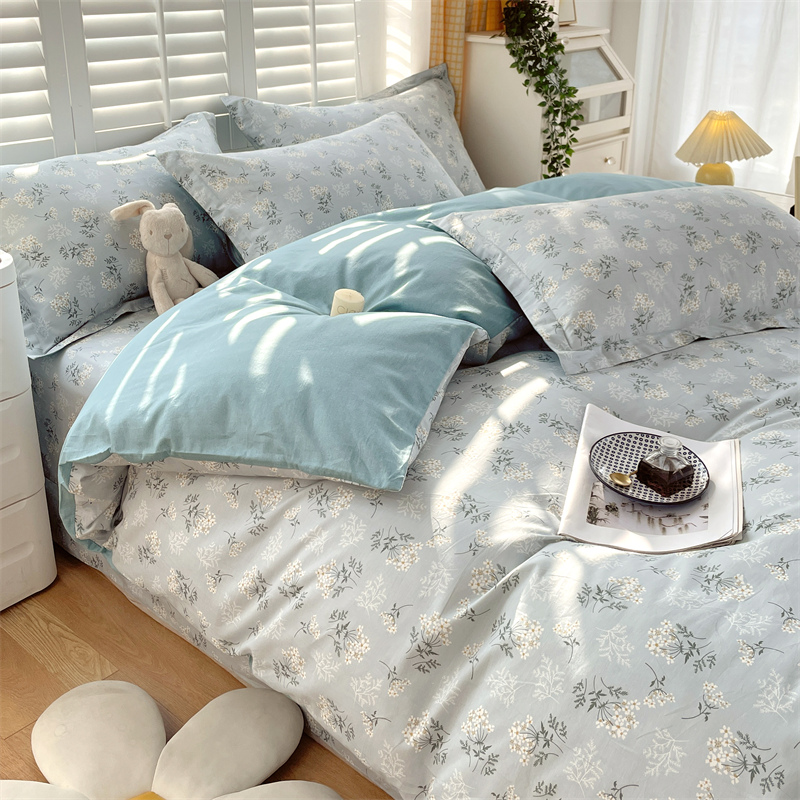 全棉斜纹被罩碎花纯棉被套