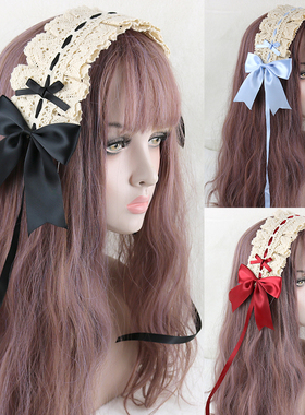 可搭人形师bbd发带小物 Lolita头饰甜美日系蝴蝶结发饰洛丽塔软妹