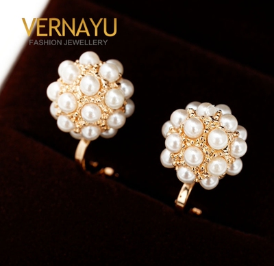 爆款珍珠耳夹女无耳洞高级感轻奢小众气质小香风耳环送妈妈耳饰