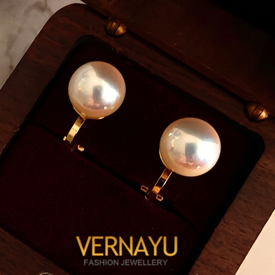 自留款！热销ins爆款白色珍珠耳夹无耳洞女小众气质文艺精致耳饰