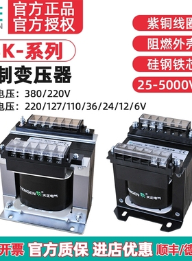 天正BK机床单相隔离控制变压器交流380V220v转变220V36V24V铜定制