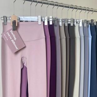 裸感瑜伽长裤 外穿健身普拉提运动 女高腰提臀高级感跑步训练紧身裤