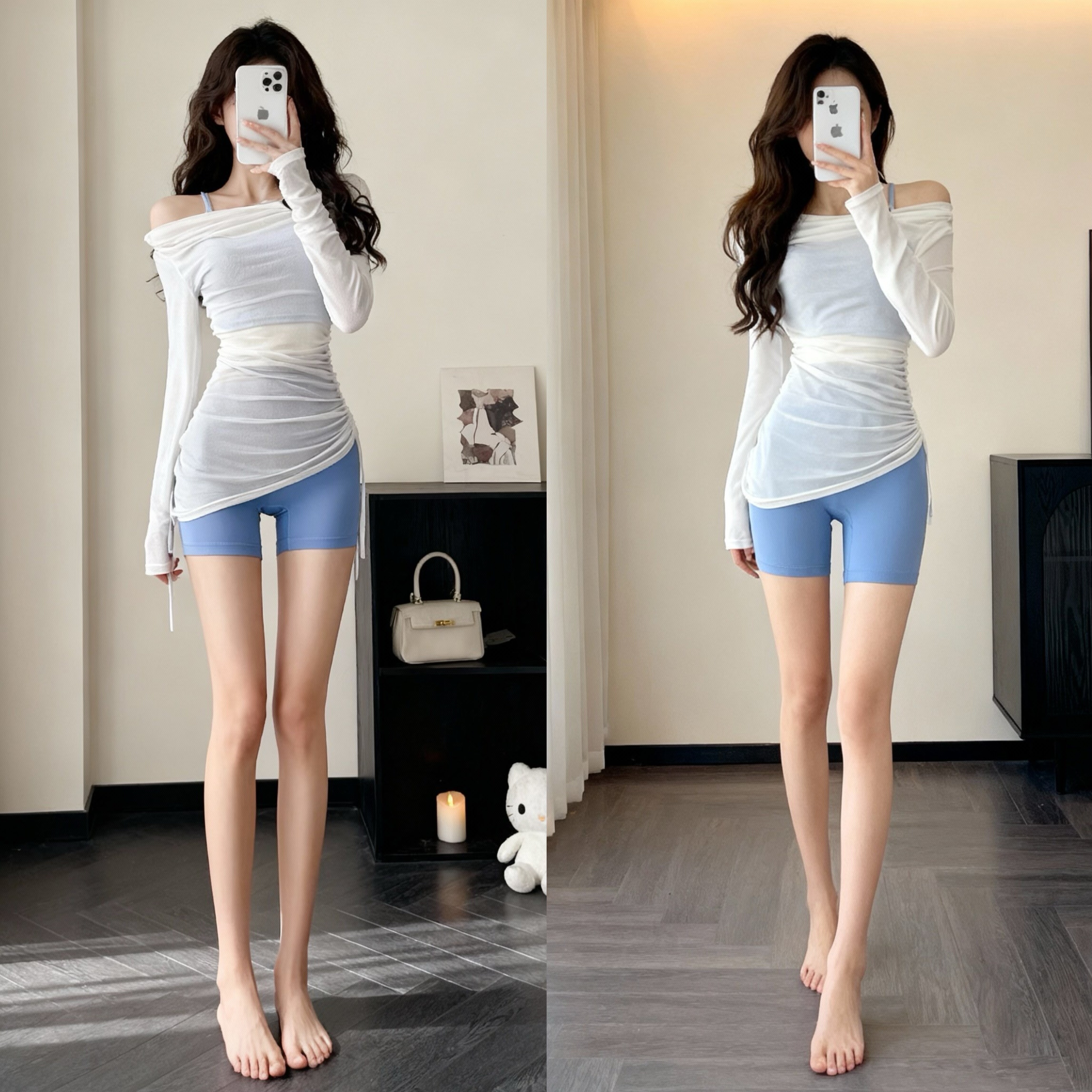 YOYO推荐运动短裤女夏健身外穿瑜伽短裤三分高弹收腹普拉提瑜伽裤