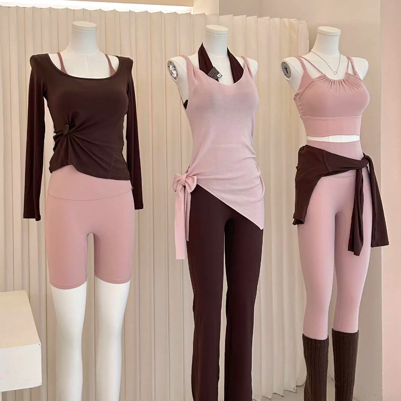 绝美露背瑜伽服！巨百搭的红色美背~挂脖吊带背心夏季薄款带胸垫