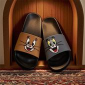 百搭正版 夏情侣网红男女室内凉拖鞋 猫和老鼠汤姆杰利拖鞋 时尚