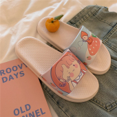 女家用洗澡防滑软厚底外穿沙滩凉拖鞋 夏季 可爱卡通室内拖鞋 ins潮