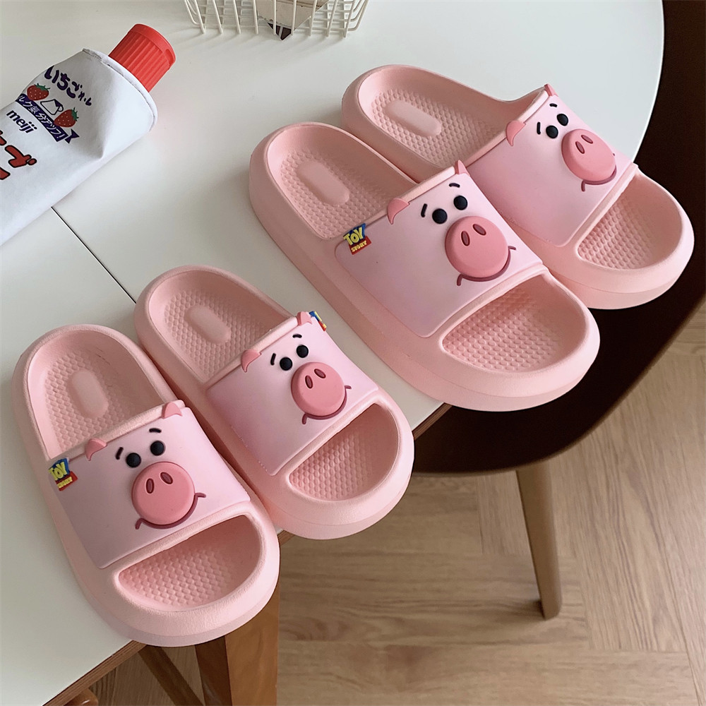 粉嫩可爱玩具总动员火腿猪凉拖鞋女夏季时尚防滑亲子居家新款拖鞋,女鞋,一字拖,淘宝优惠券,粉丝福利购,淘宝优惠卷