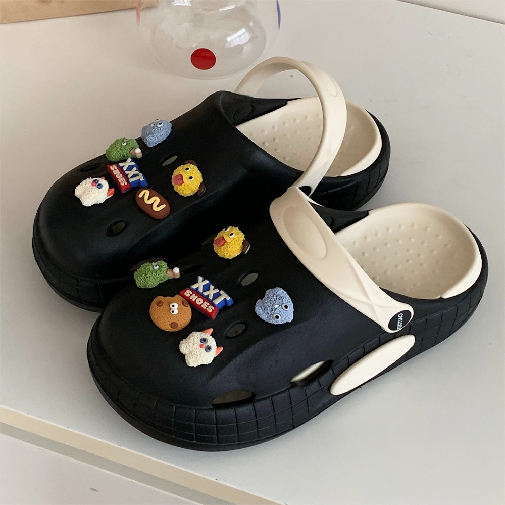 夏季个性趣味卡通小怪兽洞洞鞋