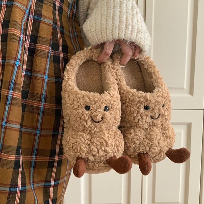 创意趣味花生保暖冬季室内月子鞋