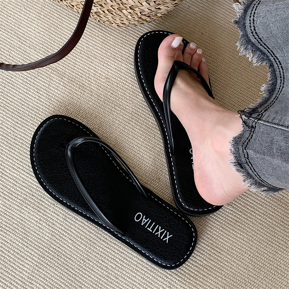 百搭休闲外穿新款平底防滑沙滩人字拖女夏季复古风个性夹脚凉拖鞋,女鞋,人字拖,淘宝优惠券,粉丝福利购,淘宝优惠卷