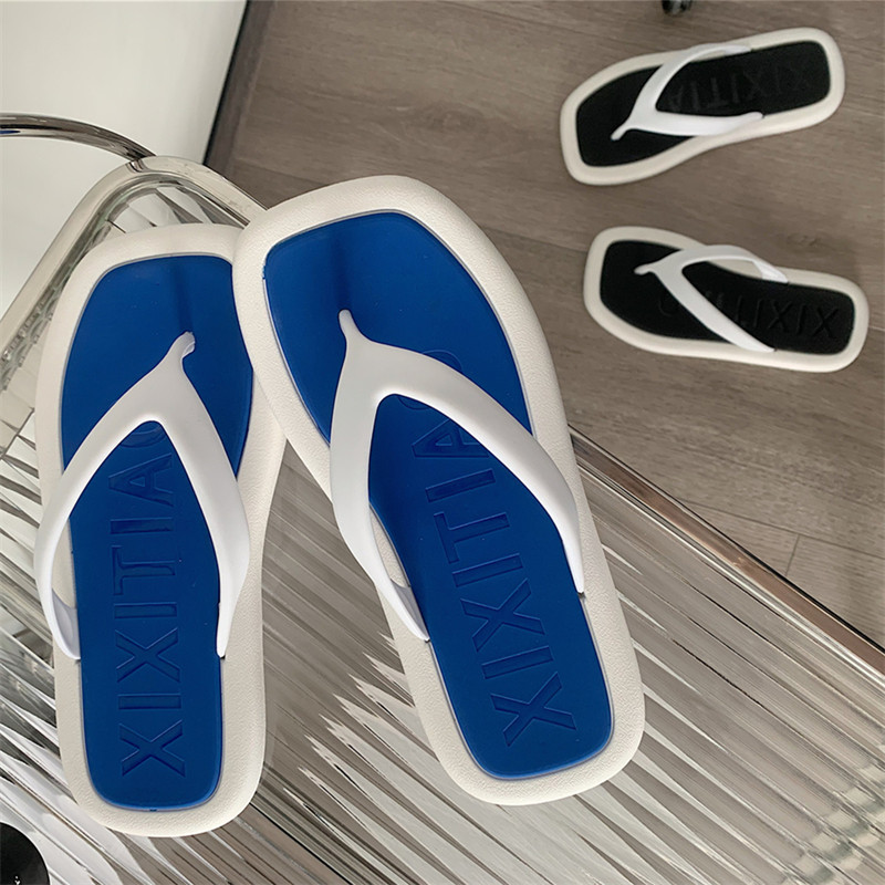 新款外穿踩屎感舒适夹脚人字拖男女士夏季时尚防滑软底拼色凉拖鞋,女鞋,人字拖,淘宝优惠券,粉丝福利购,淘宝优惠卷