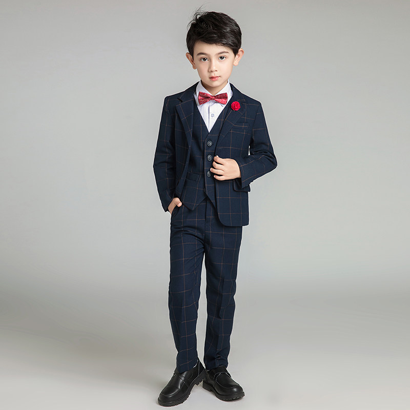 男童西装外套儿童小西服三件套套装小男孩韩版礼服钢琴演出服帅气